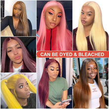Load image into Gallery viewer, 30 40 Inch Bone Straight Human Hair Wig Transparent Hd Lace Front Wig Pre Plucked 250 Density Brazilian 13x4 Lace Frontal Wig - Shop &amp; Buy
