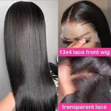Load image into Gallery viewer, 30 40 Inch Bone Straight Human Hair Wig Transparent Hd Lace Front Wig Pre Plucked 250 Density Brazilian 13x4 Lace Frontal Wig - Shop &amp; Buy