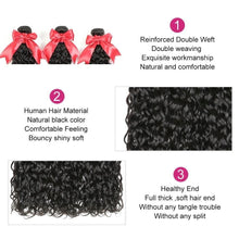 Load image into Gallery viewer, 30 Inch Bundles Water Wave Bundles ALIANNA Remy Hair Bundles Malaysia Human Hair Extensions 1/3/4 Bundles Double Weft Weave - Shop &amp; Buy
