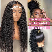 Load image into Gallery viewer, 360 Lace Front Wigs Human Hair Pre Plucked Kinky Curly Wig 180 Density Lace Frontal Real Virgin Soft Brazilian Hair - Shop &amp; Buy
