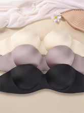 Load image into Gallery viewer, 3pcs Strapless Bandeau Bras, Comfy &amp; Soft Stretch Everyday Bra, Womens Lingerie &amp; Underwear - Shop &amp; Buy
