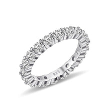 Load image into Gallery viewer, 4.0 MM Round Cut Cubic Zirconia Eternity Wedding Band, Scallop Pave Set White CZ Eternity Ring Gift For Her - Shop &amp; Buy
