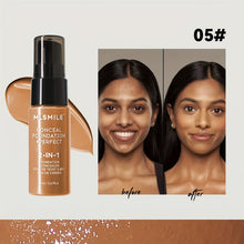 Load image into Gallery viewer, 4-Color Powder Base Liquid Foundation Concealer - Long-Lasting, Smooth Finish, Full Coverage Makeup for Flawless Skin - Shop &amp; Buy
