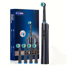 Load image into Gallery viewer, 4-Head Electric Toothbrush Kit - Gentle Soft Bristles for Effective Plaque Removal, Advanced Oral Care for Adults - Shop &amp; Buy
