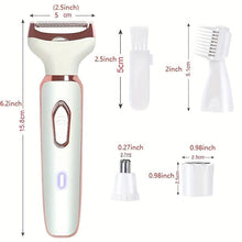 Load image into Gallery viewer, 4-in-1 Silky-Smooth Electric Shaver for Women - Wet/Dry, USB Rechargeable &amp; Portable for Full Body Use - Shop &amp; Buy
