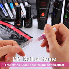 Load image into Gallery viewer, 40pcs Fast Drying Nail Glue For False Nails Glitter Acrylic Decoration With Brush False Nail Tips Design Faux Ongle Nail Makart - Shop &amp; Buy
