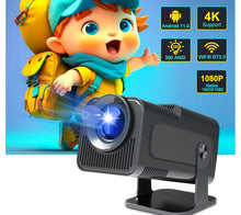 Load image into Gallery viewer, 4K Android 11 Projector Native 1080P 390ANSI HY320 Dual Wifi6 BT5.0 1920*1080P Cinema portable Projetor
