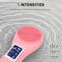 Load image into Gallery viewer, 4V Rechargeable Sonic Facial Cleansing Brush - Hypoallergenic Exfoliator with LCD Screen for Deep Cleansing - Shop &amp; Buy
