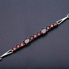 Load image into Gallery viewer, 5.32Ct Natural Red Garnet Tennis Bracelet Genuine 925 Sterling Silver Bracelets&amp;bangles Women Fashion Fine Jewelry - Shop &amp; Buy