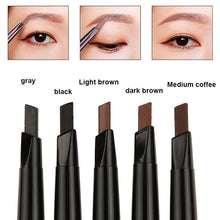 Load image into Gallery viewer, 5-Color Waterproof Eyebrow Pencil - Dual-Headed Automatic Pen for Natural Look - Shop &amp; Buy

