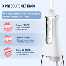 Load image into Gallery viewer, 5 Jet Tip Electric Water Flosser &amp; Teeth Whitening Kit - Advanced Dental Irrigator with 3 Cleaning Modes - Shop &amp; Buy
