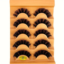 Load image into Gallery viewer, 5-Pack Cat Eye 3D Natural False Eyelashes - Fluttery, Soft Texture with D Curl - Perfect for Makeup and Special Occasions - Shop &amp; Buy
