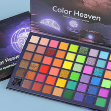 Load image into Gallery viewer, 54-Color Neon Glitter Matte Eyeshadow Palette - Vibrant Hues &amp; Shimmering Glitter - Shop &amp; Buy
