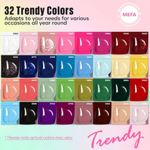 Load image into Gallery viewer, 54 Pcs Gel Nail Polish Kit with U V Light, 32 Colors Hot Pink Colorful Gel Nail Kit Glitter Gel Polish Set - Shop &amp; Buy
