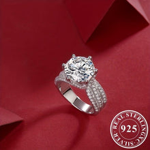 Load image into Gallery viewer, 5ct Dazzling Moissanite Engagement Ring - Timeless Elegance in 925 Sterling Silver - Shop &amp; Buy
