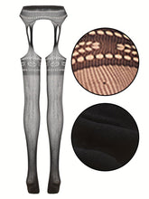 Load image into Gallery viewer, 6 Pack Fishnet Suspender Tights - High Waist, Seamless Hollow Out Mesh - Shop &amp; Buy
