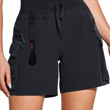Load image into Gallery viewer, 6 Water Resistant Quick Dry Hiking Cargo Shorts for Women - Lightweight, UPF 50+, Zipper Pockets - Shop &amp; Buy
