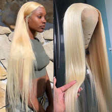 Load image into Gallery viewer, 613 Bone Straight Lace Frontal Wig Honey Blonde Human Hair - Shop &amp; Buy
