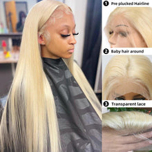 Load image into Gallery viewer, 613 Bone Straight Lace Frontal Wig Honey Blonde Human Hair - Shop &amp; Buy
