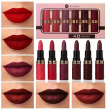Load image into Gallery viewer, 6pcs Luxurious Matte Berry Red Lipstick Set - Highly Pigmented, Long-Lasting Gloss - Shop &amp; Buy
