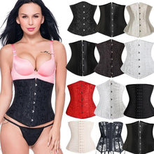 Load image into Gallery viewer, 6xl Plus Size Women Sexy Corset Steampunk Gothic Leather Steel Boned Corsets Bustier - Shop &amp; Buy