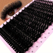 Load image into Gallery viewer, 80D Mix Cluster Eyelashes 266pcs Cluster Segmented Extensions 0.07mm Thick D Curling - Shop &amp; Buy
