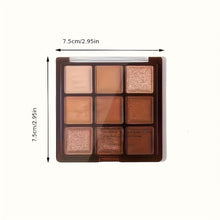 Load image into Gallery viewer, 9-Color Chocolate Brown Eyeshadow Palette - Luxurious Matte, Shimmer &amp; Glitter Shades - Shop &amp; Buy
