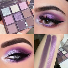 Load image into Gallery viewer, 9-Color Glamour Eyeshadow Palette - Luxurious Matte, Shimmer &amp; Glitter Shades - Shop &amp; Buy
