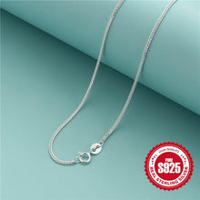 Load image into Gallery viewer, 925 Sterling Silver Dainty Chain Necklace - Minimalist &amp; Hypoallergenic Jewelry for Everyday Elegance - Shop &amp; Buy
