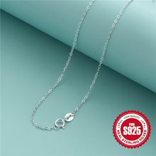 Load image into Gallery viewer, 925 Sterling Silver Dainty Chain Necklace - Minimalist &amp; Hypoallergenic Jewelry for Everyday Elegance - Shop &amp; Buy

