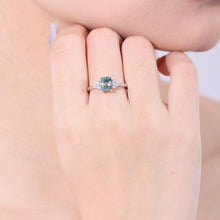 Load image into Gallery viewer, 925 Sterling Silver Delicate Ring Nature Inspired Moss Agate Gemstone Promise Engagement Rings Gift For Her - Shop &amp; Buy
