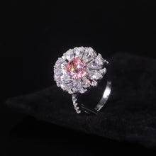 Load image into Gallery viewer, 925 Sterling Silver Diamond-fire CZ- Padparadscha Pink Art Deco Ring Gemstone Handmade Antique Ring Gift For Her - Shop &amp; Buy
