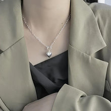 Load image into Gallery viewer, 925 Sterling Silver Heart Shaped Pendant Necklace - Dainty Simple Collarbone Chain, Elegant Design, Timeless Beauty - Shop &amp; Buy
