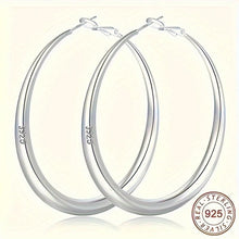 Load image into Gallery viewer, 925 Sterling Silver Hoop Earrings for Women - Ultra-Lightweight &amp; Durable - Shop &amp; Buy
