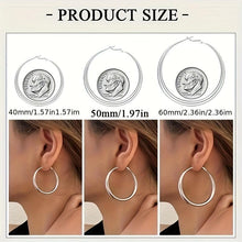Load image into Gallery viewer, 925 Sterling Silver Hoop Earrings for Women - Ultra-Lightweight &amp; Durable - Shop &amp; Buy
