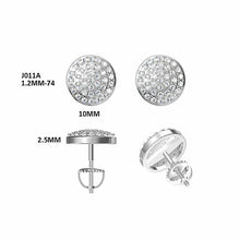 Load image into Gallery viewer, 925 Sterling Silver Iced out Screw Back Earrings for Men and Women Hip Hop Rapper Moissanite Stud Earrings - Shop &amp; Buy
