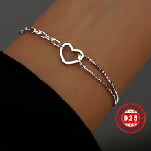 Load image into Gallery viewer, 925 Sterling Silver Link Chain Bracelet Elegant Hand Chain Jewelry Decoration - Shop &amp; Buy
