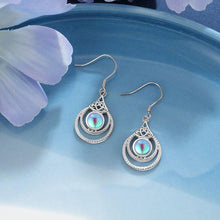 Load image into Gallery viewer, 925 Sterling Silver Moonstone Earrings Water Drop Dangle Earrings for Women Bohemia Long Earrings Fine Jewelry - Shop &amp; Buy
