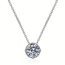 Load image into Gallery viewer, 925 Sterling Silver Necklace With 1 Carat Moissanite Pendant Design - Shop &amp; Buy

