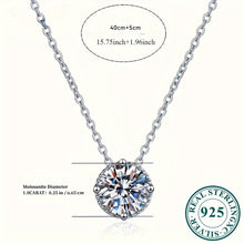Load image into Gallery viewer, 925 Sterling Silver Necklace With 1 Carat Moissanite Pendant Design - Shop &amp; Buy
