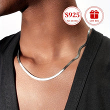 Load image into Gallery viewer, 925 Sterling Silver Snake Bone Necklace - Allergy-Friendly &amp; Fashion-Forward Design - Shop &amp; Buy
