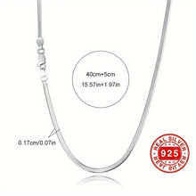 Load image into Gallery viewer, 925 Sterling Silver Thin Flat Snake Bone Chain Necklace Elegant Neck Chain Jewelry With Gift Box - Shop &amp; Buy
