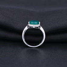 Load image into Gallery viewer, 925 Sterling Silver Water Drop Green Agate Rings Trendy Classic Engagement Fine Jewelry for Women Gemstone Ring - Shop &amp; Buy