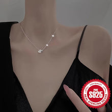 Load image into Gallery viewer, 925 Sterling Silver Women Love Heart Inlaid Zircon Pendant Necklace - Shop &amp; Buy

