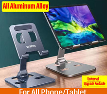 Load image into Gallery viewer, Aluminum Alloy Portable Tablet Holder For iPad Adjustable Flexible Folding Lazy Desktop Live Mobile Phone Stand Mount
