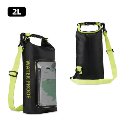 2L Dry Bag Touch Screen Waterproof Bags For Trekking Drifting Rafting Surfing kayak Outdoor Sports Bags Camping Equipment