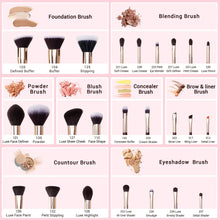 Load image into Gallery viewer, Makeup Brushes Set Professional Natural-Synthetic Hair Makeup Brush
