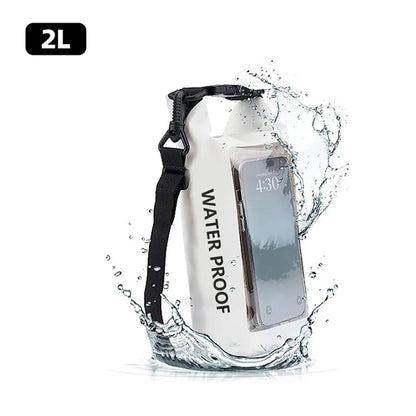 2L Dry Bag Touch Screen Waterproof Bags For Trekking Drifting Rafting Surfing kayak Outdoor Sports Bags Camping Equipment