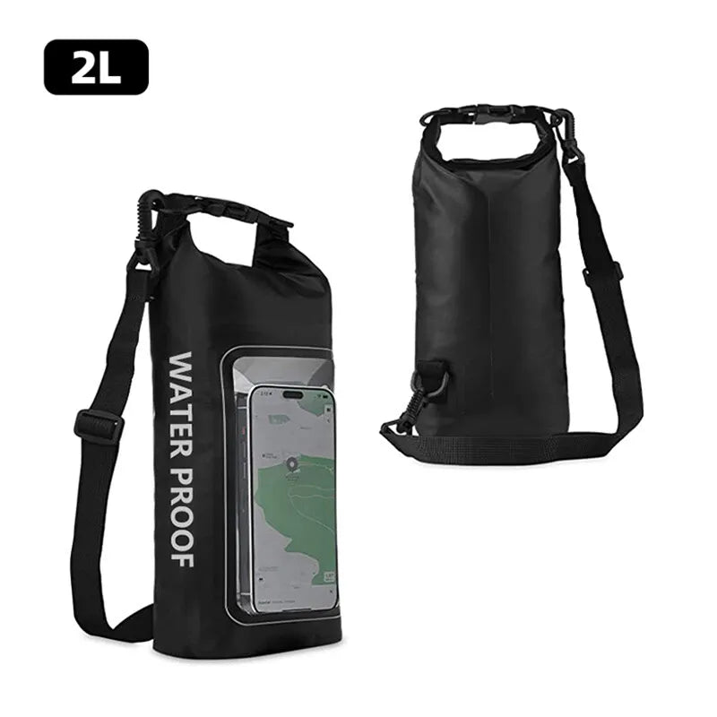 2L Dry Bag Touch Screen Waterproof Bags For Trekking Drifting Rafting Surfing kayak Outdoor Sports Bags Camping Equipment