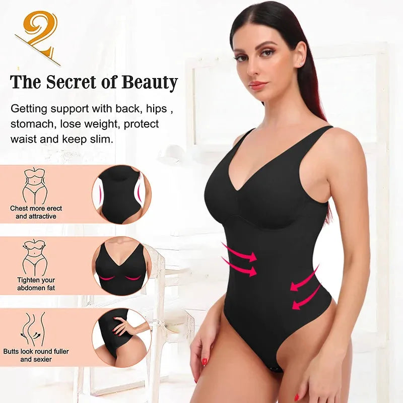 Women's Binders Shapers Body Shapewear Thong Sexy Bodysuit Slimming Underwear Waist Trainer Body Shaper - Shop & Buy